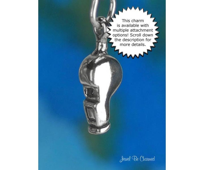 Sterling Silver Coach or Referee Whistle Charm Whistles 3D Etsy