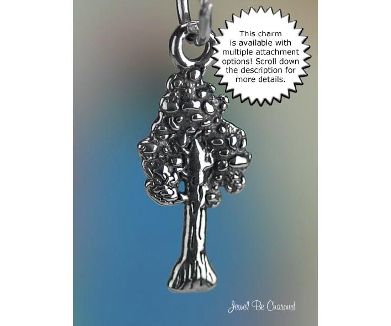 Sterling Silver Sequoia Charm Giant Sequoias Redwood Trees Solid .925 image 2