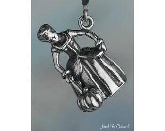 Sterling Silver Fairy Godmother Charm Cinderella Fairy Tale Solid .925