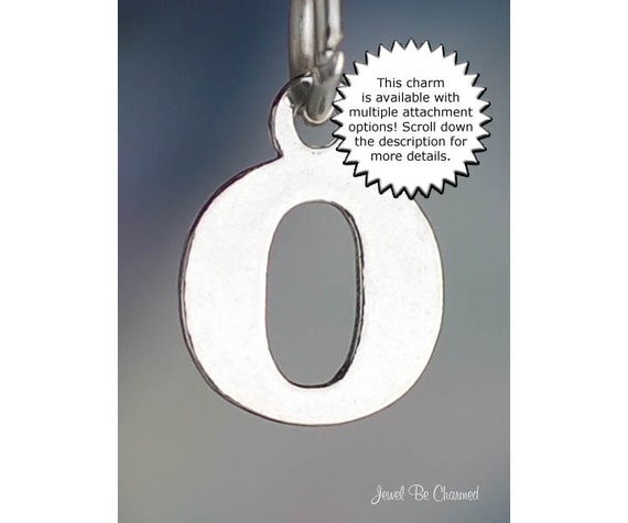 925 Sterling Silver Number 24 Pendant Twenty Four Digit Charm Numeral Elongated Small