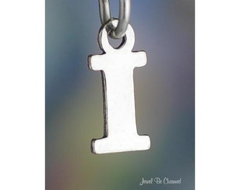 Sterling Silver Small Letter I Charm Initial Capital Letters Solid 925