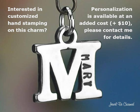 Iota Symbol Uppercase Greek Letter I Numeral Cube Bead for Euro Charm Bracelets