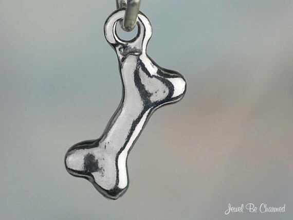 20mm x 10mm Solid 925 Sterling Silver Doggie Bone Charm Pendant