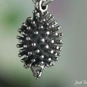 Orecchini a bottone in argento sterling Hedgehog, 925 x 1 paio di