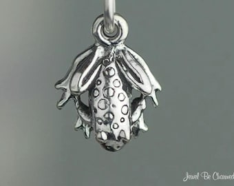 Sterling Silver Miniature Frog Charm Frogs Pond Small Tiny Solid .925