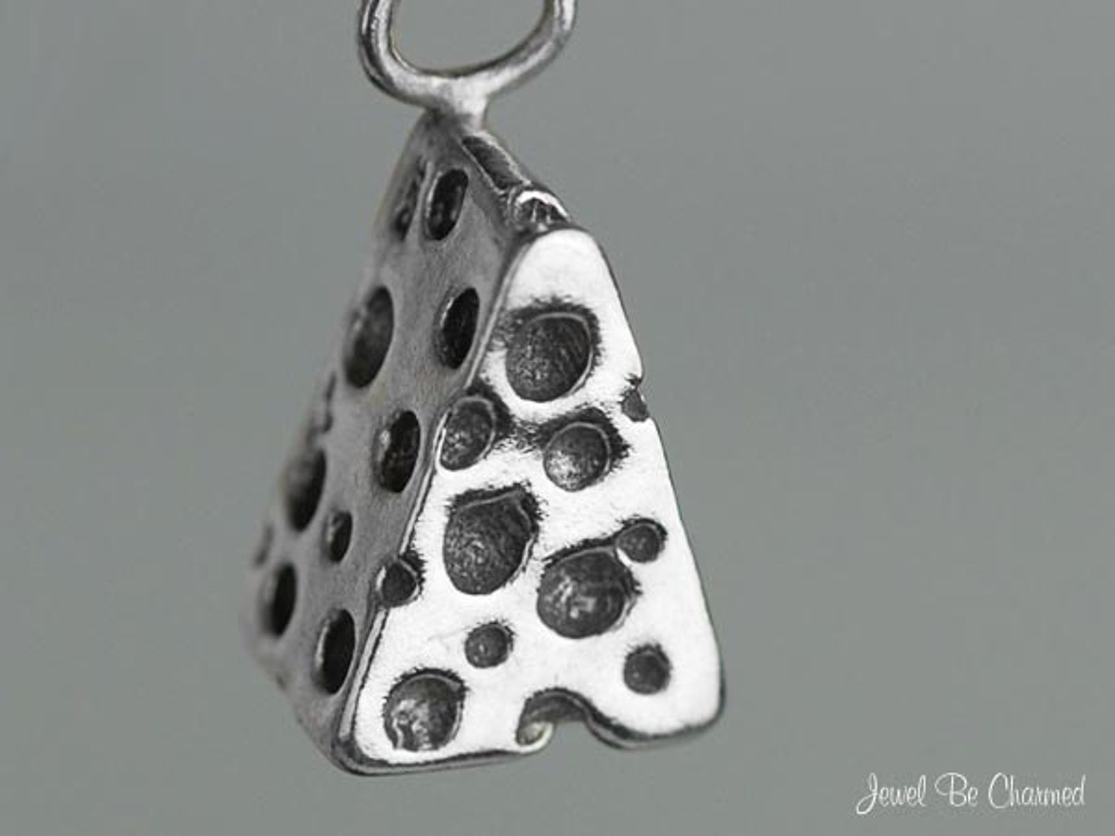 Meadowlark Swiss Cheese Charm Necklace - Sterling Silver main image 1