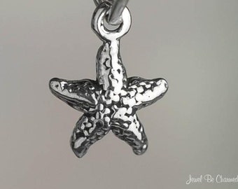 JewelsObsession Sterling Silver 29mm Starfish Charm w/Lobster Clasp JewelsObsession Sterling Silver 29mm Starfish Charm w/Lobster Clasp