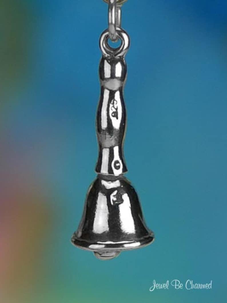 Sterling Silver Handbell Bell Charm Hand Bell Ringers 3D Solid Etsy