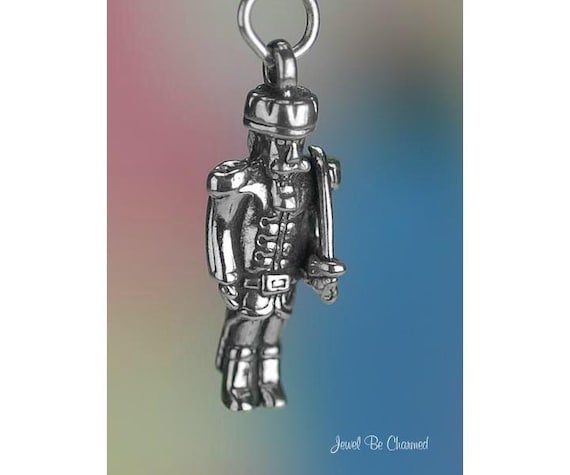 Sterlng Slver Nutcracker Charm Chrstmas Or Ballet 3D Sold | Etsy
