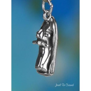 Sterling Silver Jet Ski Charm Jetski Ocean Beach Vacation 3D Solid 925