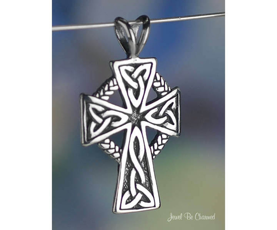 Sterling Silver Celtic Cross Pendant Christian Symbol Solid .925 - Etsy