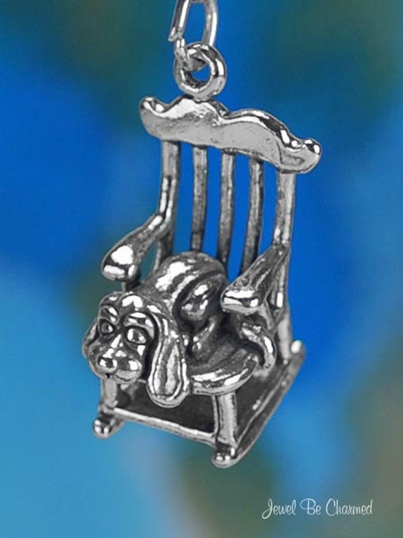 925 Sterling Silver Laser Etched Faceted Greyhound Dog Disc Charm Pendant