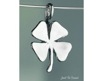 Sterling Silver Four Leaf Clover CHARM or PENDANT Good Luck Solid .925