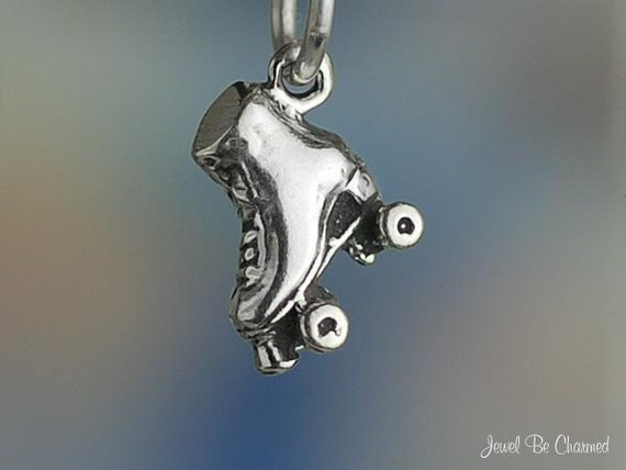 Roller Skate Charm 3D Sterling Silver Roller Skate Charm 3D Sterling Silver