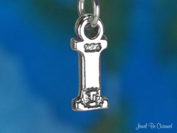 Iota Symbol Uppercase Greek Letter I Numeral Cube Bead for Euro Charm Bracelets