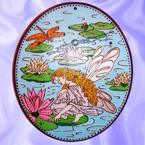 Wall Clock Water Lily Fairy image 3