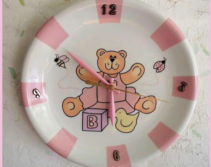 Wall Clock Baby Girl - Etsy