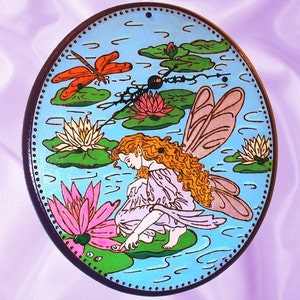 Wall Clock Water Lily Fairy image 2