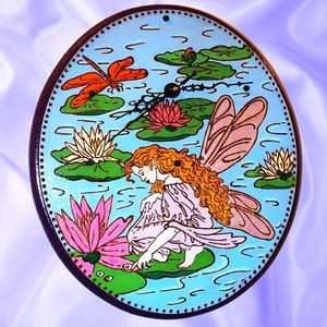 Wall Clock Water Lily Fairy image 5