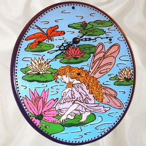 Wall Clock Water Lily Fairy image 4