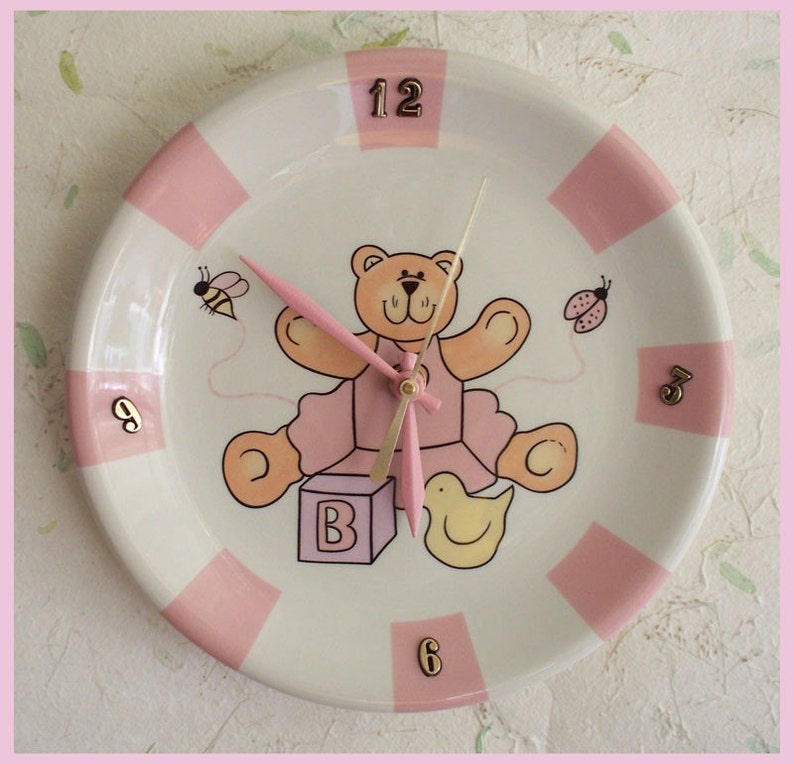 Wall Clock Baby Girl - Etsy