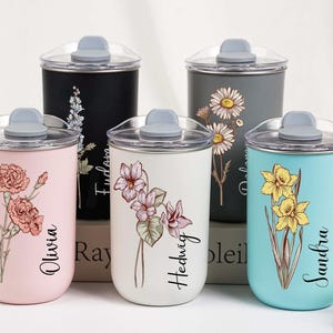 Personalized Stainless Tumbler cup,Coffee Cup,Bridesmaid Proposal Gift,Wine Tumbler with Lid,Girl&#39;s Trip Tumbler, Bridesmaid Gift,
