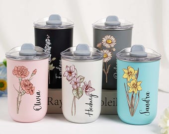 Personalized Stainless Tumbler cup,Coffee Cup,Bridesmaid Proposal Gift,Wine Tumbler with Lid,Girl's Trip Tumbler, Bridesmaid Gift,