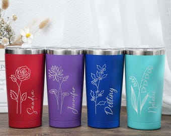 Custom 20oz Holiday Tumbler,Personalized Tumbler,Stainless Steel Mug,Insulated Tumbler,Travel Mug,Vacation 20 OZ Tumblers,Girls trip gifts
