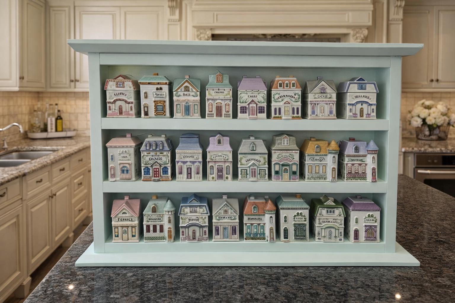 Lenox Spice Village Display Rack: Craftsman Style Wood Organizer
