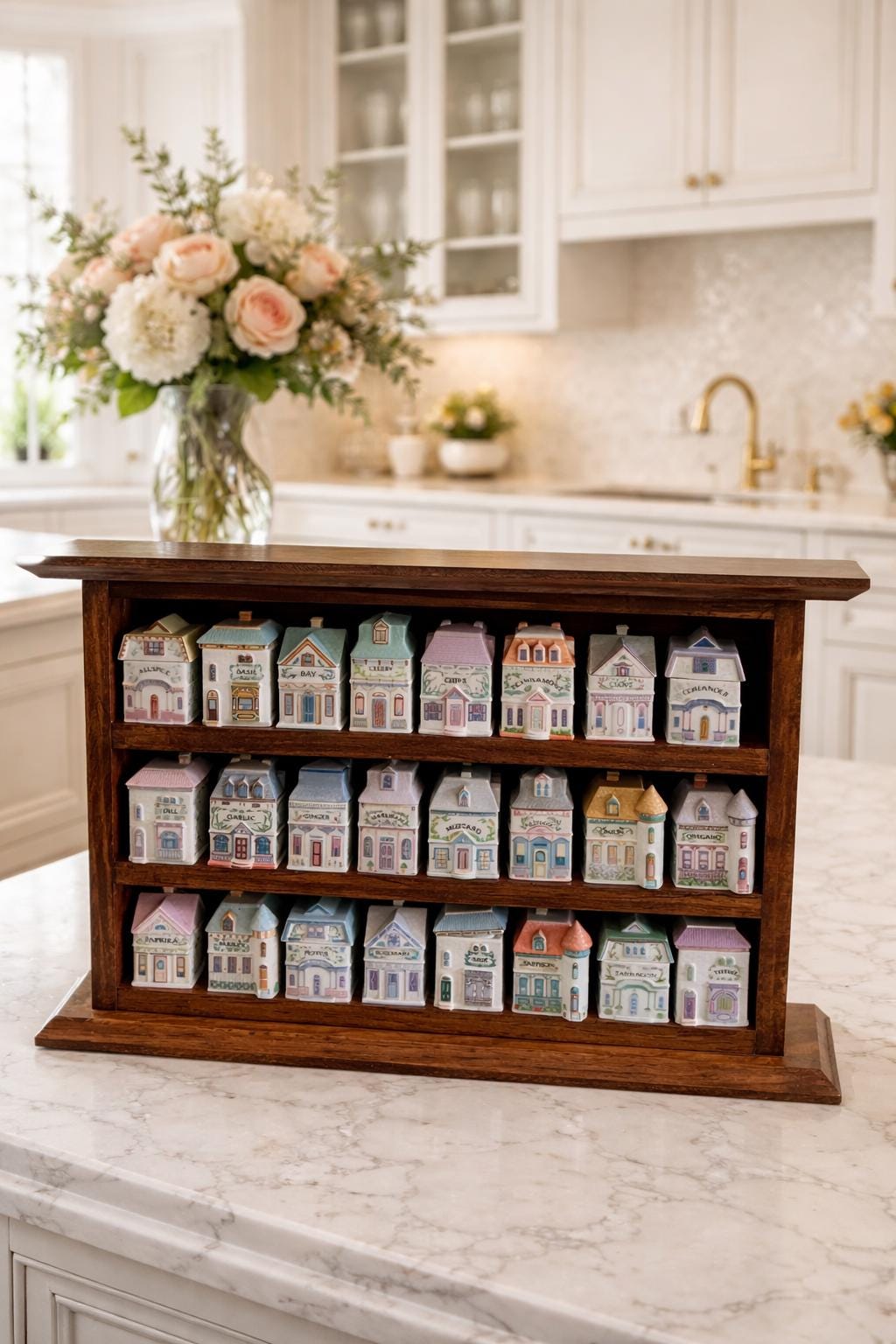 ビンテージ 入手困難　レノックス スパイスケース スパイスラック 木製 アメリカ Lenox Spice Village Display Rack: Craftsman Style Wood Organizer