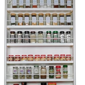 Custom Wall Mounted Spice Rack: Kitchen Door Organizer - Etsy
