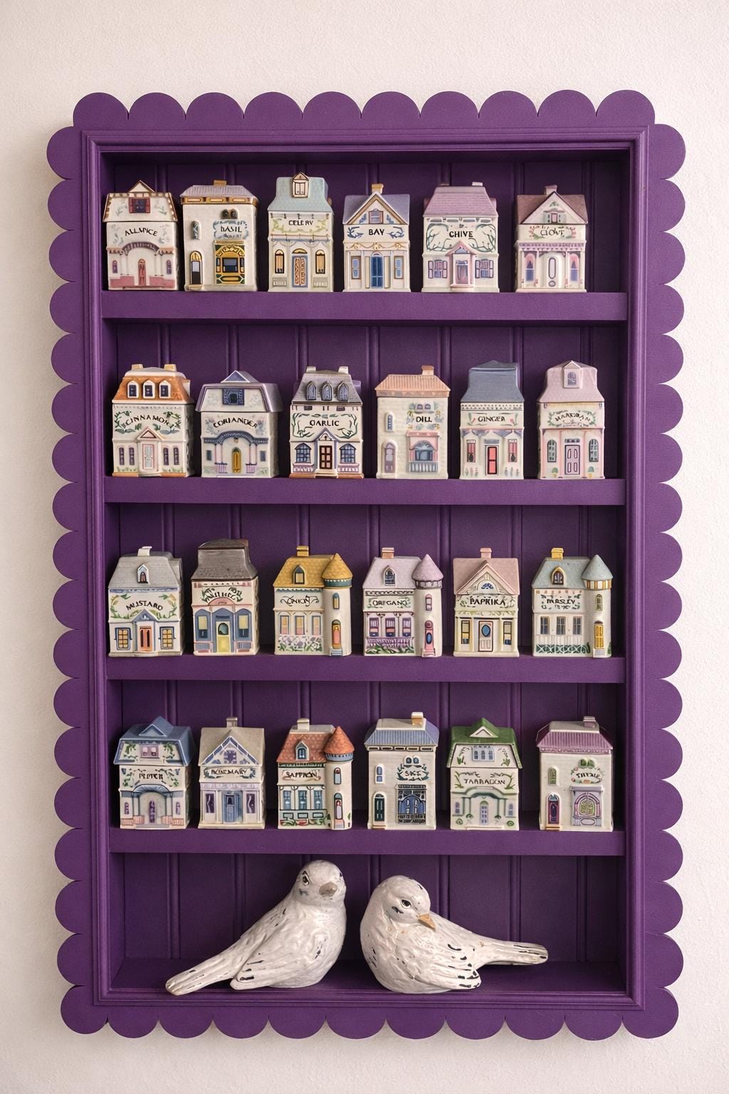 Scalloped Shelf – Lenox Spice Village, Cottage Spice Rack