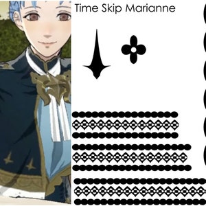 Time Sprung Marianne (Fire Emblem 3 Häuser) Eisen auf Cosplay Aufkleber