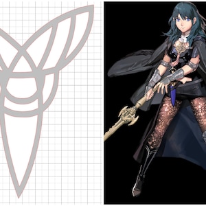 Byleth Default Emblem (Fire Emblem 3 Houses) SVG Cricut and Cameo Silhouette File