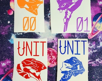 Evangelion Units Vinyl Decal Stickers