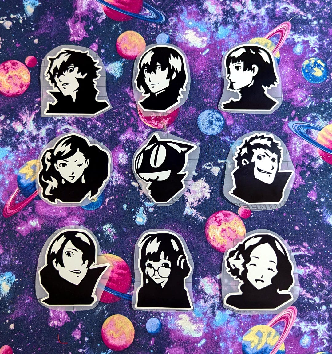 Persona 5 Character Portraits Vinyl Decal Stickers - Etsy