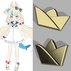 Sameko Saba Paper Boat Hat 3D STL File