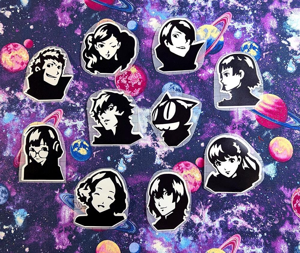 Persona 5 Character Portraits Vinyl Decal Stickers - Etsy