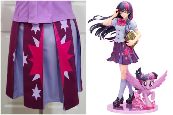 Twilight Sparkle (My Little Pony Friendship is Magic) Bishoujo Iron On Cosplay Skirt Decal