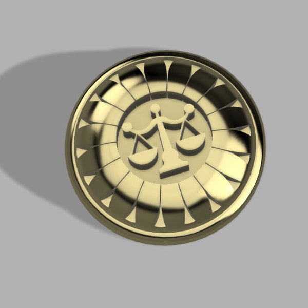 Attorney Defense Badge 3D STL File