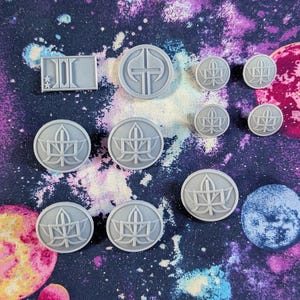 Tsukumo Twins Uniform Badges (The Hundred Line: Last Defense Academy) 3D Printed Cosplay Set