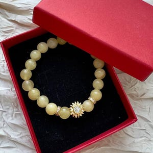 Luxury Yellow Jade Bracelet – Natural Gemstone,Stone Attracts prosperity and good luck, handmade jewelry, jewelry gift, unique gift