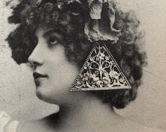Vintage Art Nouveau Postcard - Woman - Antique Photo - Real Photo Postcard - RPPC