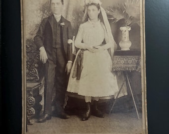 Antique Cabinet Photo - San Francisco Wedding Photo - Old Photo - George and Kate Dalton