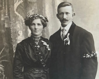 Antique Cabinet Photo - Victorian Wedding Photo - Flowers