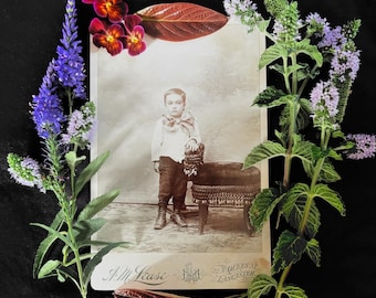 Antique Cabinet Photo - Cute Boy - Lancaster - Pennsylvania