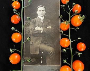 Antique Cabinet Photo - Elegant German Man - Found Photo - Hannover