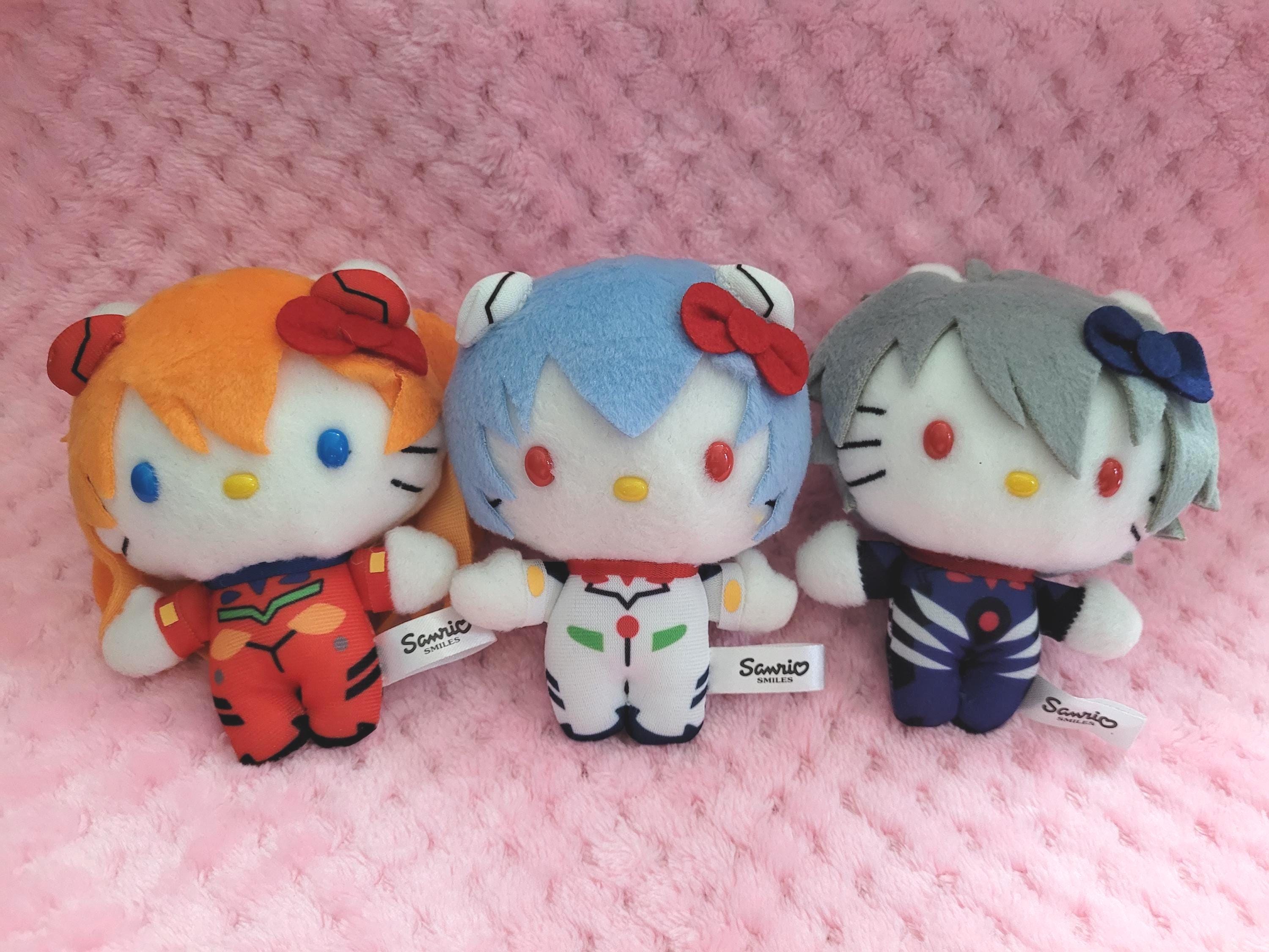 Hello Kitty X Evangelion Rei Ayanami Asuka Kaworu Plush Toy