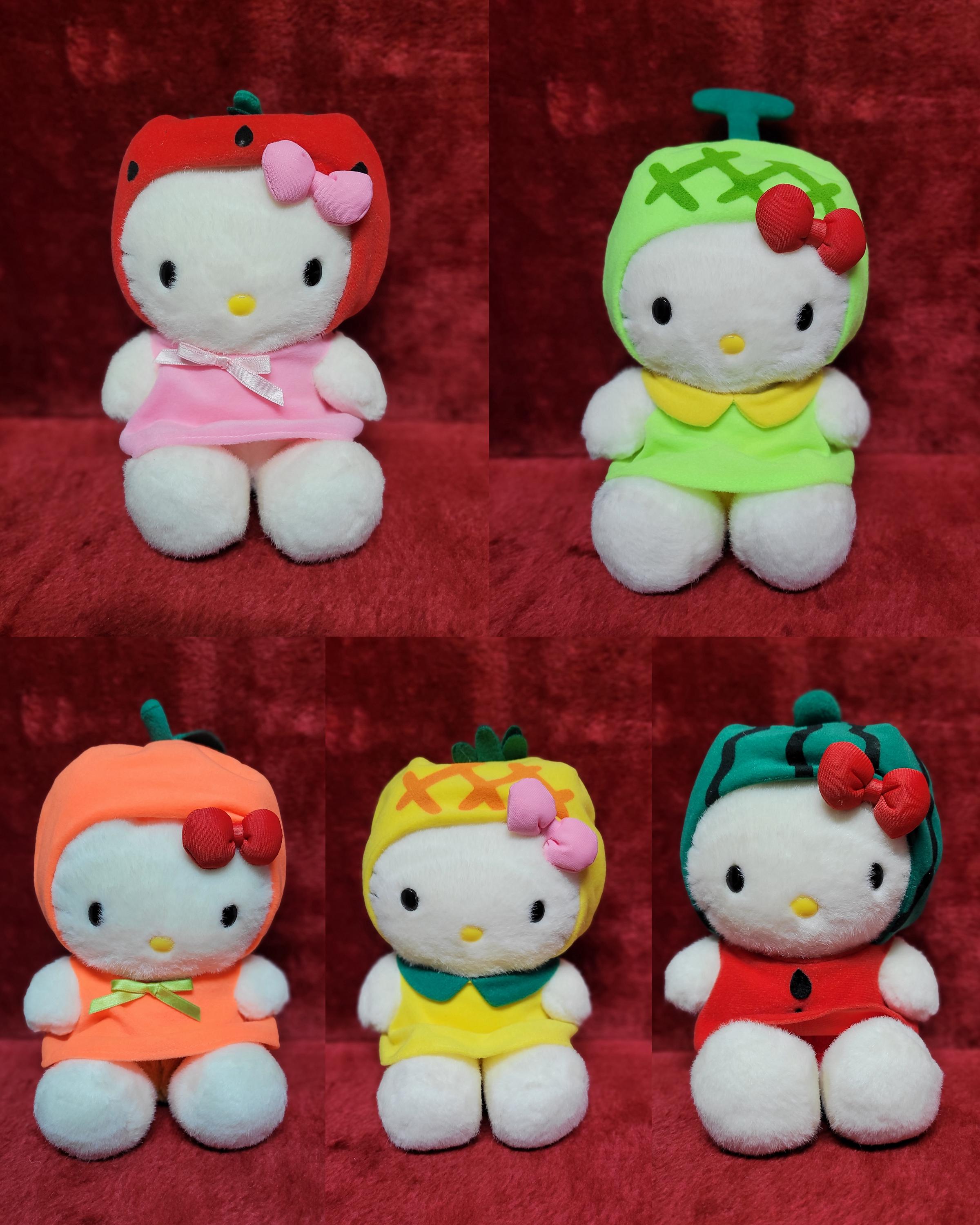 ヴィンテージ ハローキティ ぬいぐるみセット：トロピカルフルーツ