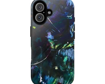 Vibrant Art Phone Case, Unique Tough Cases, Colorful Phone Cover, Gift for Art Lovers, Abstract Design Case